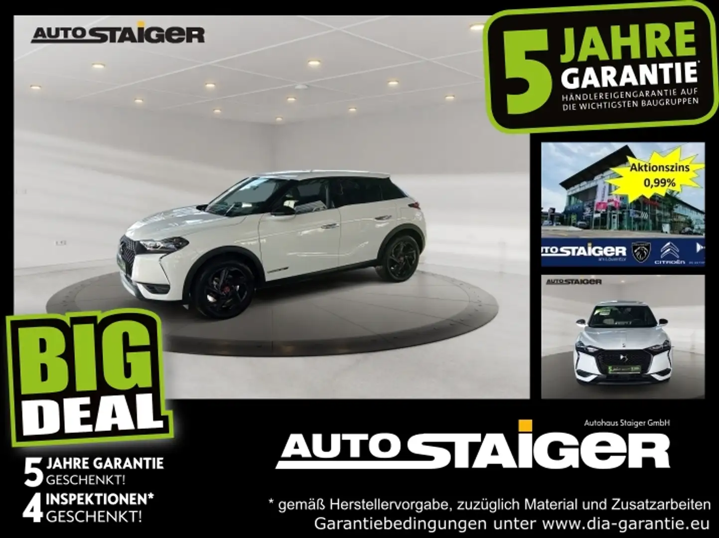 DS Automobiles DS 3 Crossback DS3 Crossback E-Tense Performance Line + Weiß - 1