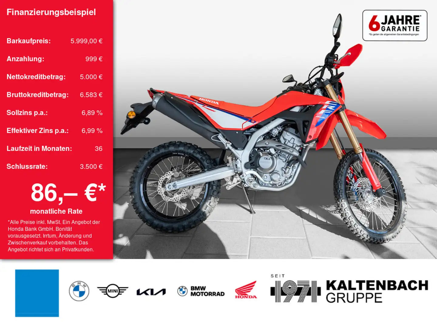 Honda CRF 300 L Rouge - 1
