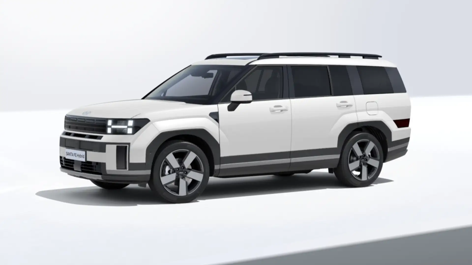 Hyundai SANTA FE 1.6 T-GDI HEV Premium Sky 7p. | € 6.986,- Voorraad Wit - 2