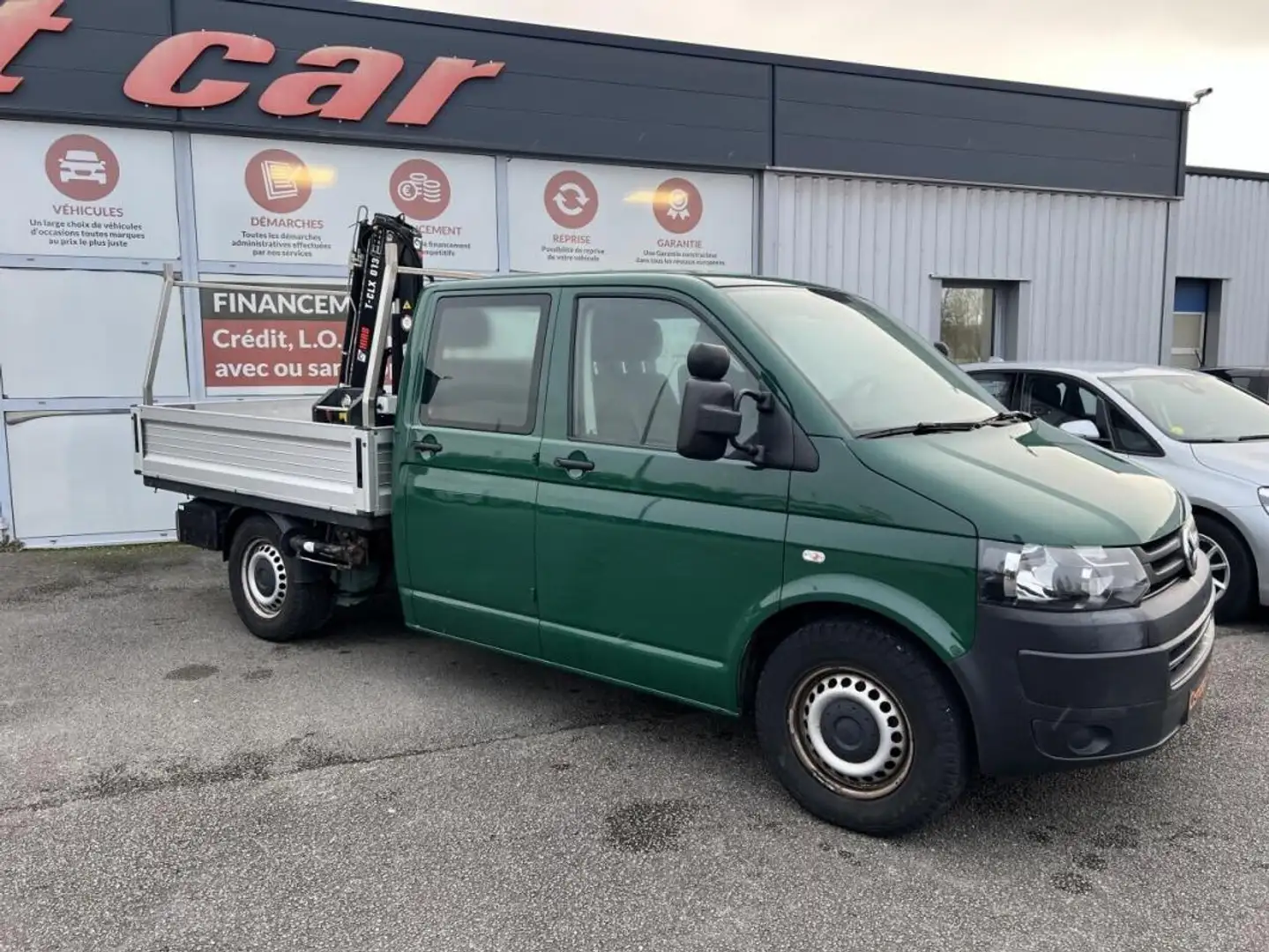 Volkswagen Transporter 4MOTION L2 3.0T 2.0TDI 140cv DOUBLE CABINE + Grue Hiab T-CLX 013 + TVA RECUPERABLE - 1