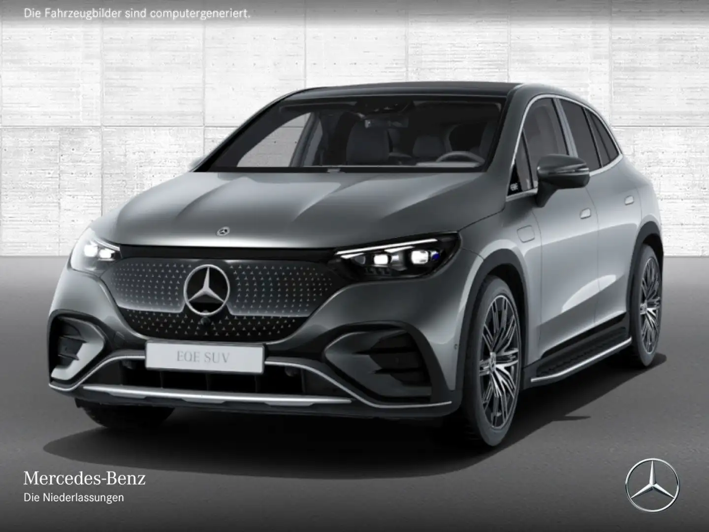 Mercedes-Benz EQE SUV EQE 350 4M AMG+PANO+360+AHK+BURMESTER+SITZKLIMA Grau - 2