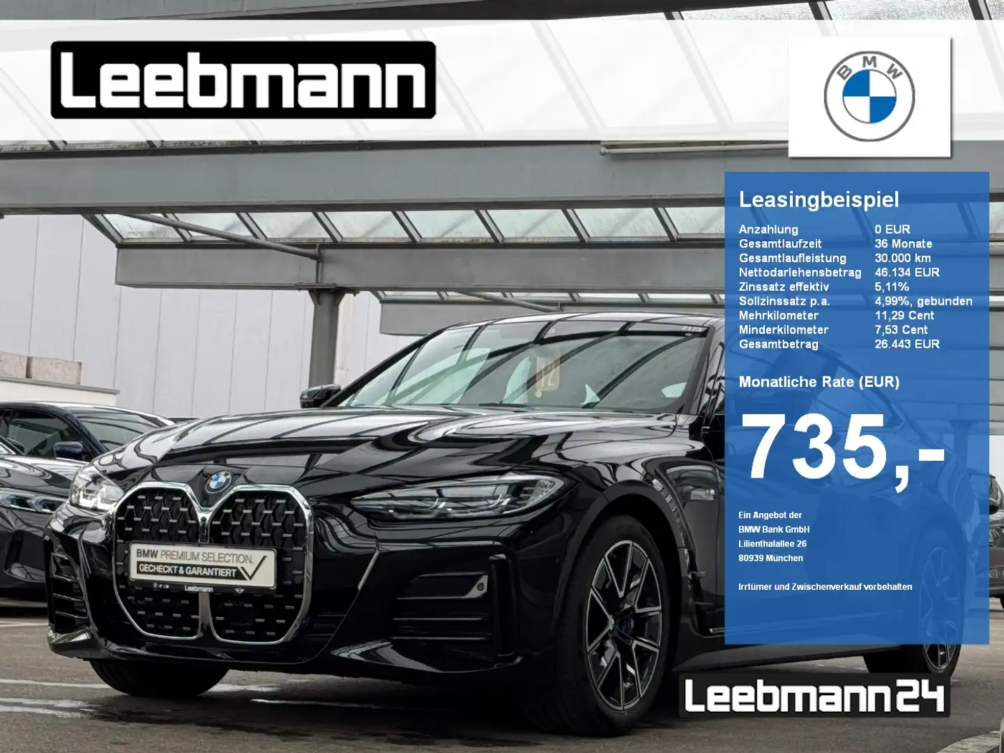 BMW 430 i xDr. Gran Coupé M-Sport GARANTIE bis 05/2029 Negro - 1
