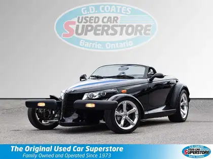 Black 2000 Plymouth Prowler Convertible Rear-Wheel Drive 4-Speed Automatic