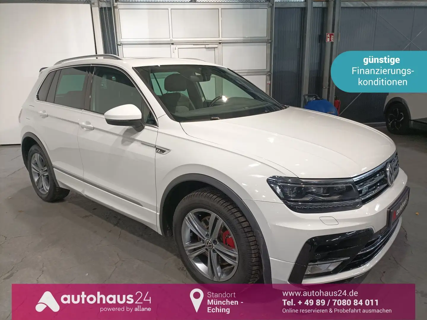 Volkswagen Tiguan 2.0 TDI 4M Highl. LED|Navi|PDC|AHK|ACC Weiß - 1