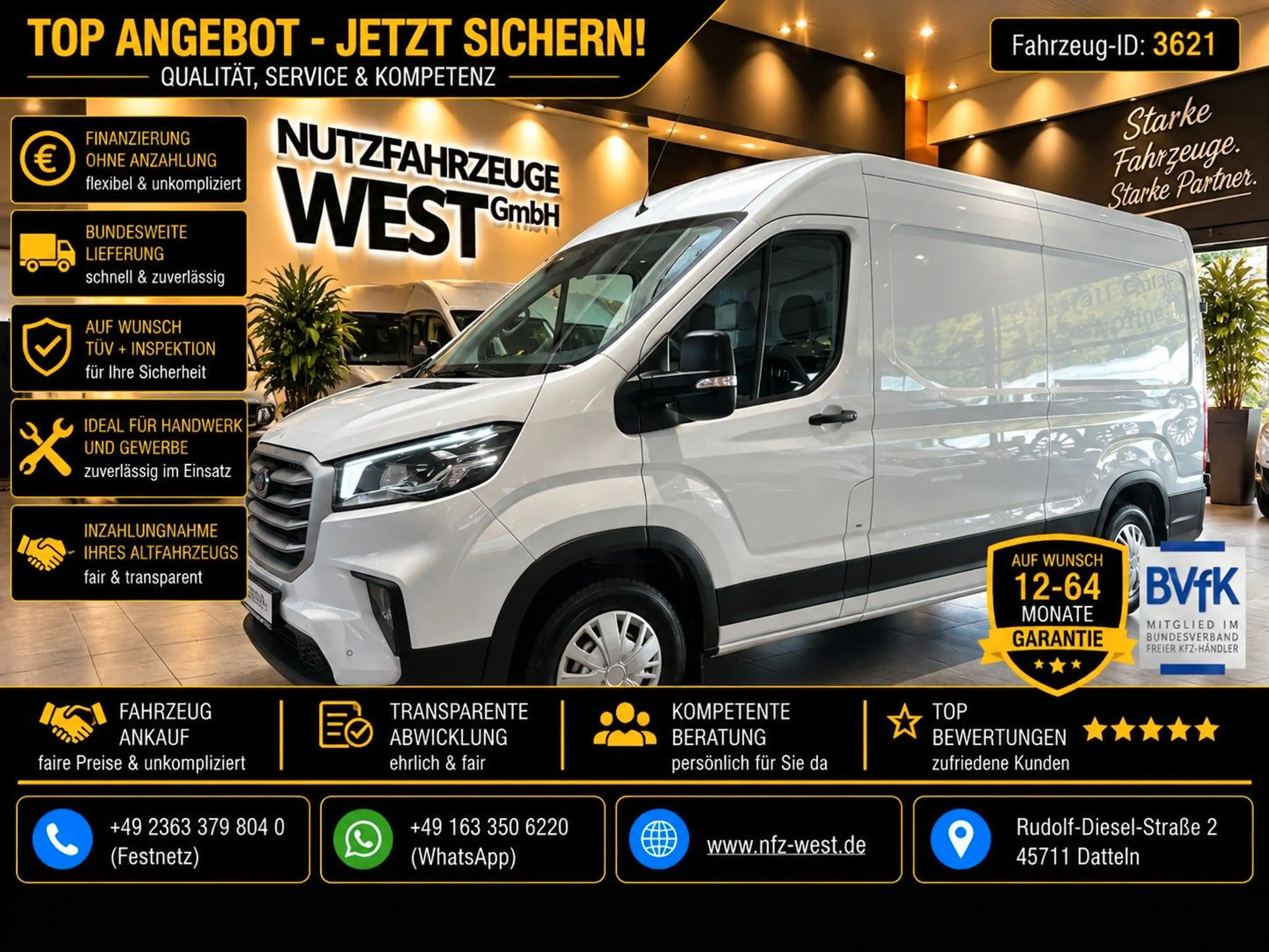 Maxus Deliver 9 Luxury TDI Hoch+Lang*L3-H2*Garantie*