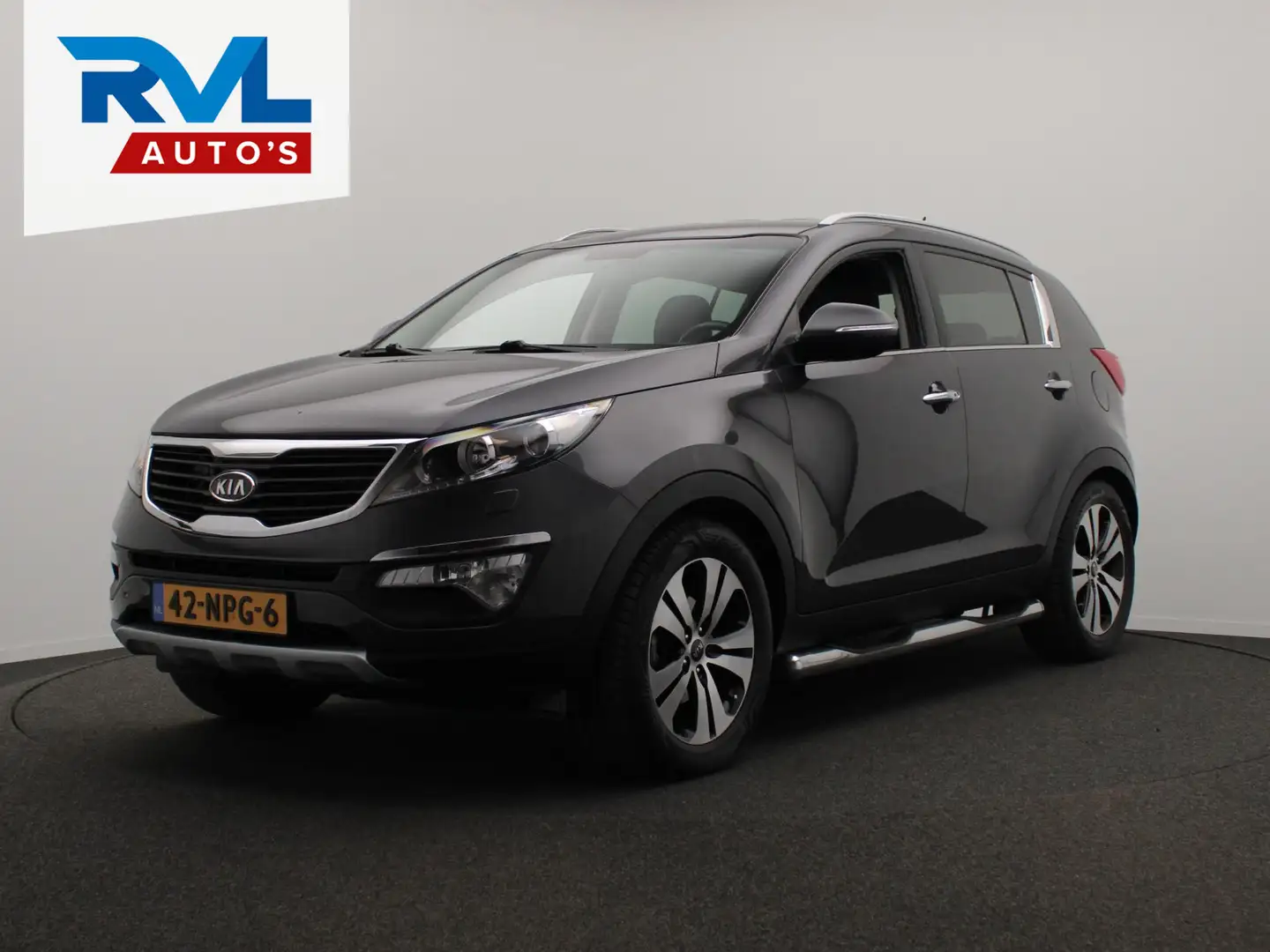 Kia Sportage 2.0 X-clusive Leder Camera Navigatie Origineel NL Gris - 1