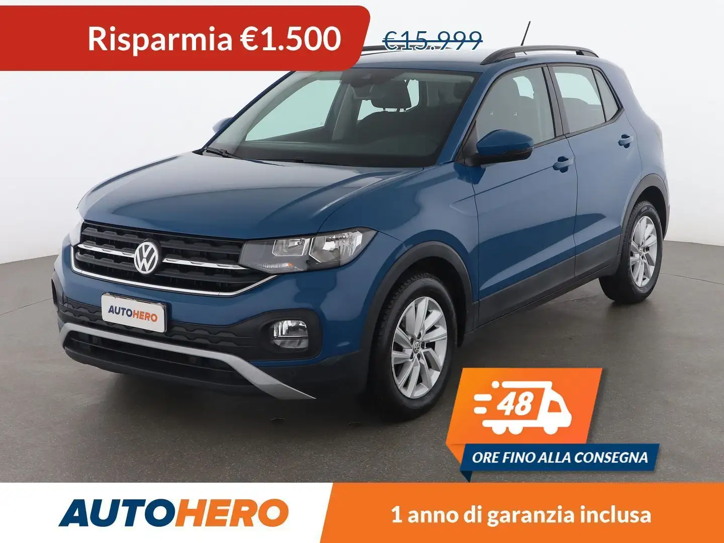 Volkswagen T-Cross 1.0 TSI Style 115 CV Blu/Azzurro - 1