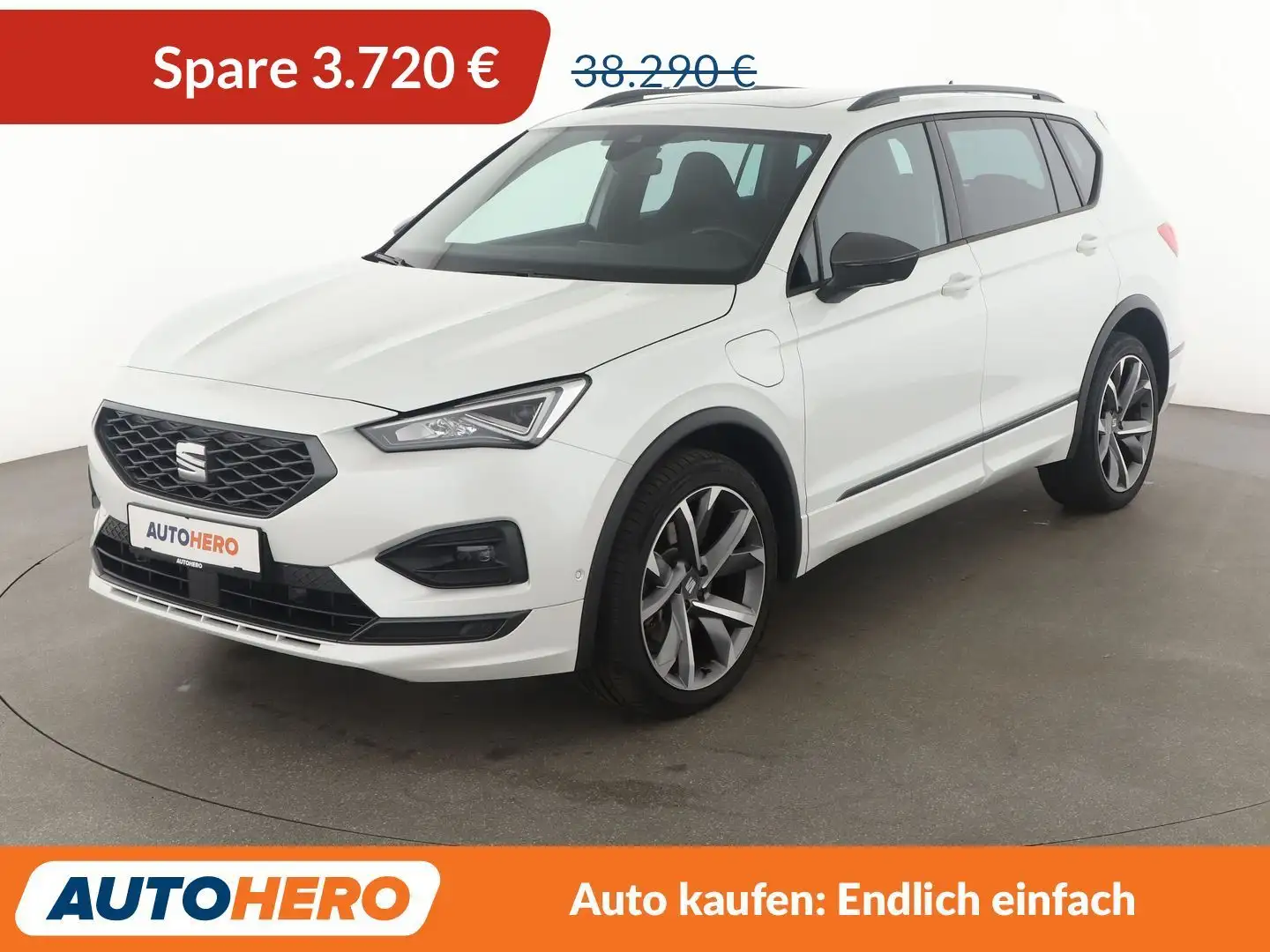 SEAT Tarraco 1.4 TSI e-HYBRID FR Aut.*NAVI*CAM*ACC* Weiß - 1