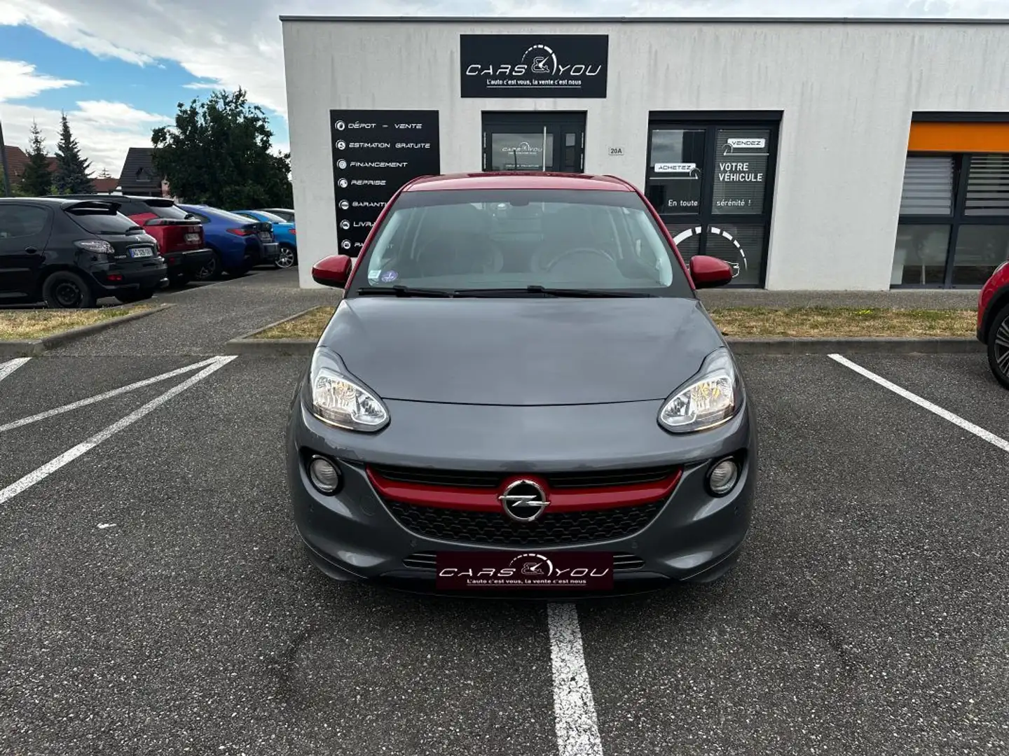 Opel Adam 1.4 Turbo 150ch S RECARO Gris - 1
