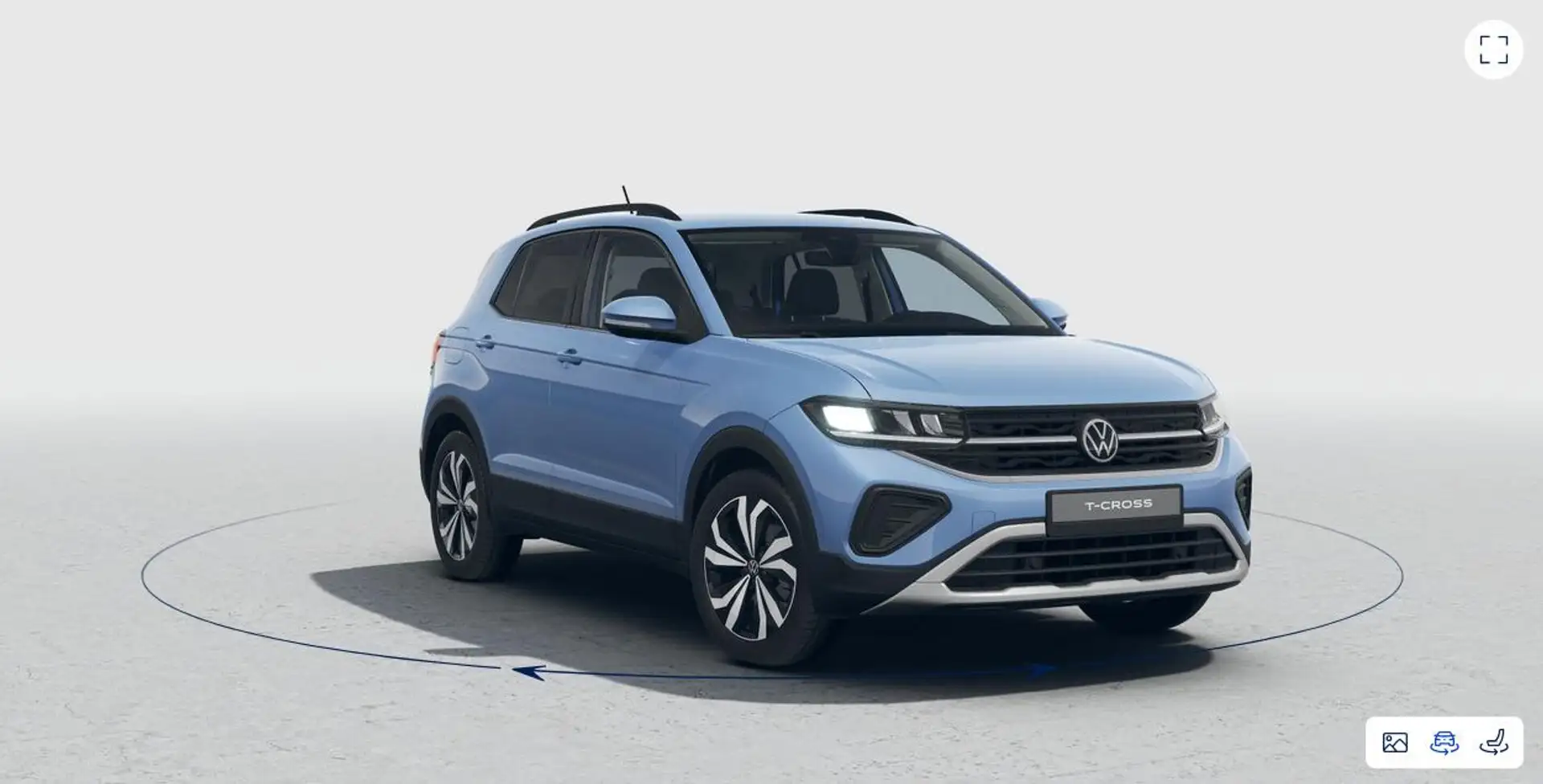 Volkswagen T-Cross 1.0 TSI DSG Limited  LED*AHK*ACC*Kamera Blau - 2