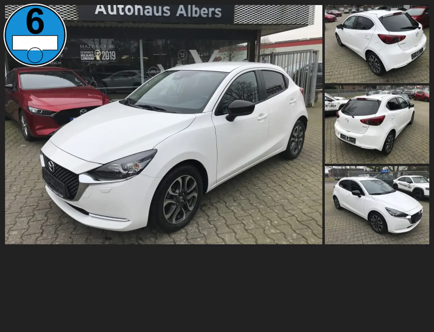 Mazda 2 SKYACTIV-G90 Homura, AUTOMATIK, NAVI, R.Kamera, Weiß - 1