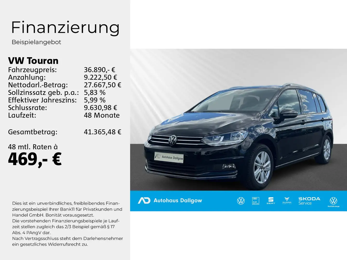 Volkswagen Touran 1.5 TSI Start-Stopp Comfortline OPF (EURO Schwarz - 2