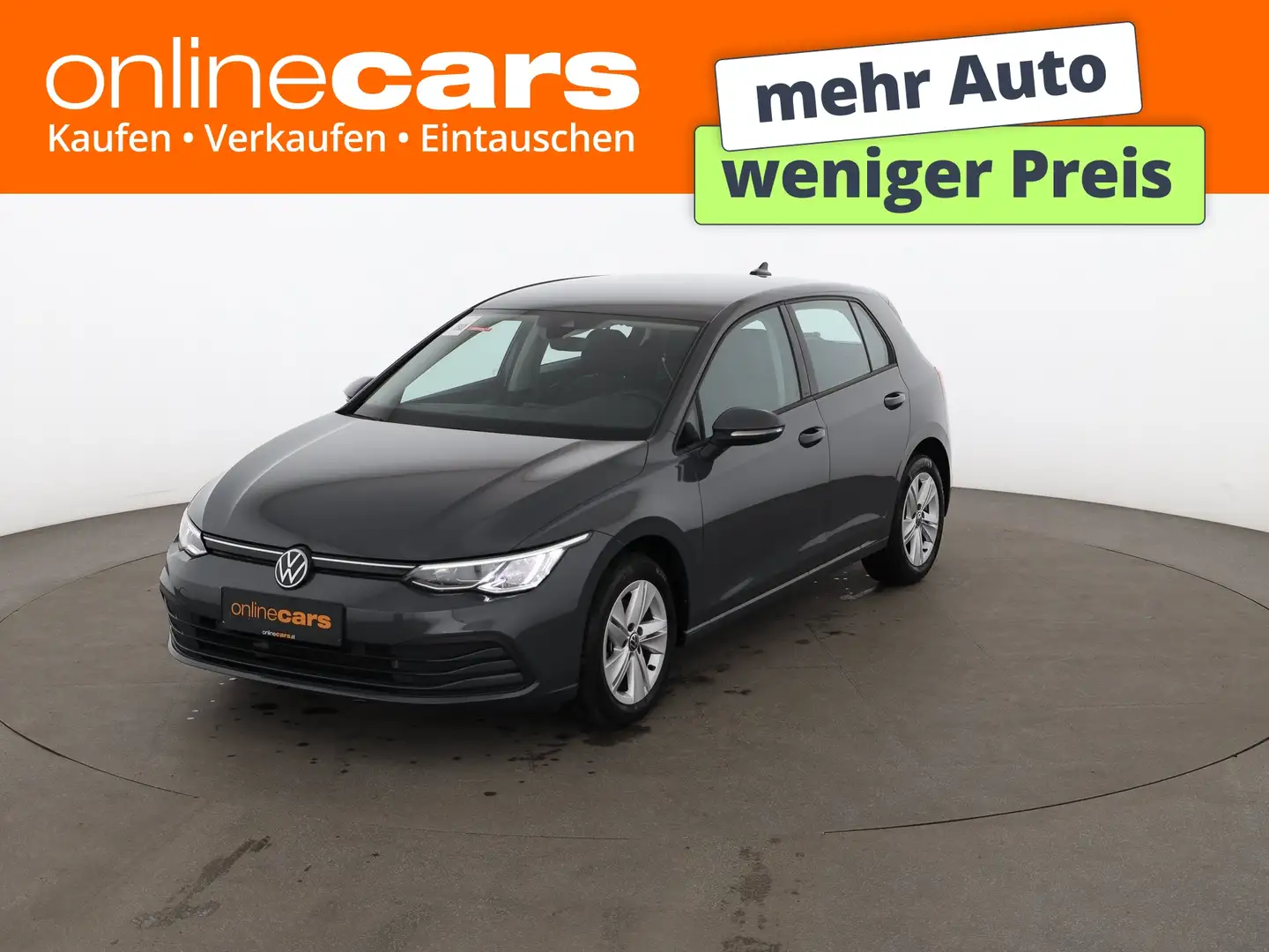 Volkswagen Golf VIII 1.0 eTSI Life Aut LED RADAR NAVI R-CAM Grau - 1