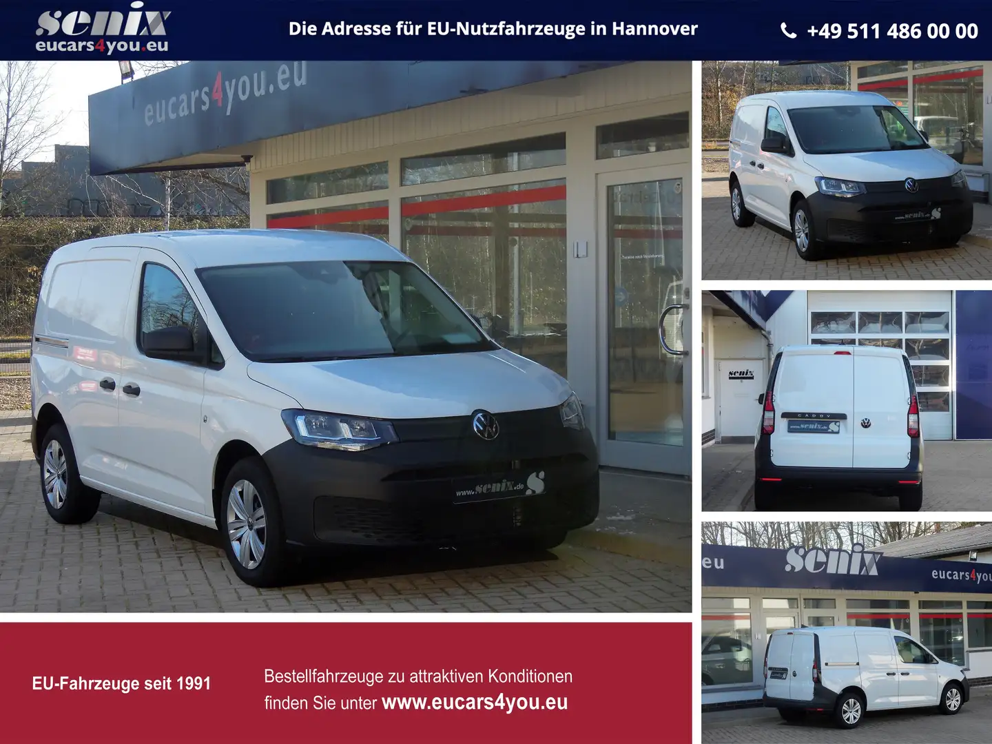 Volkswagen Caddy Cargo KR 1.5 TSi EU-Bestell-Occasion MY2026 Weiß - 1