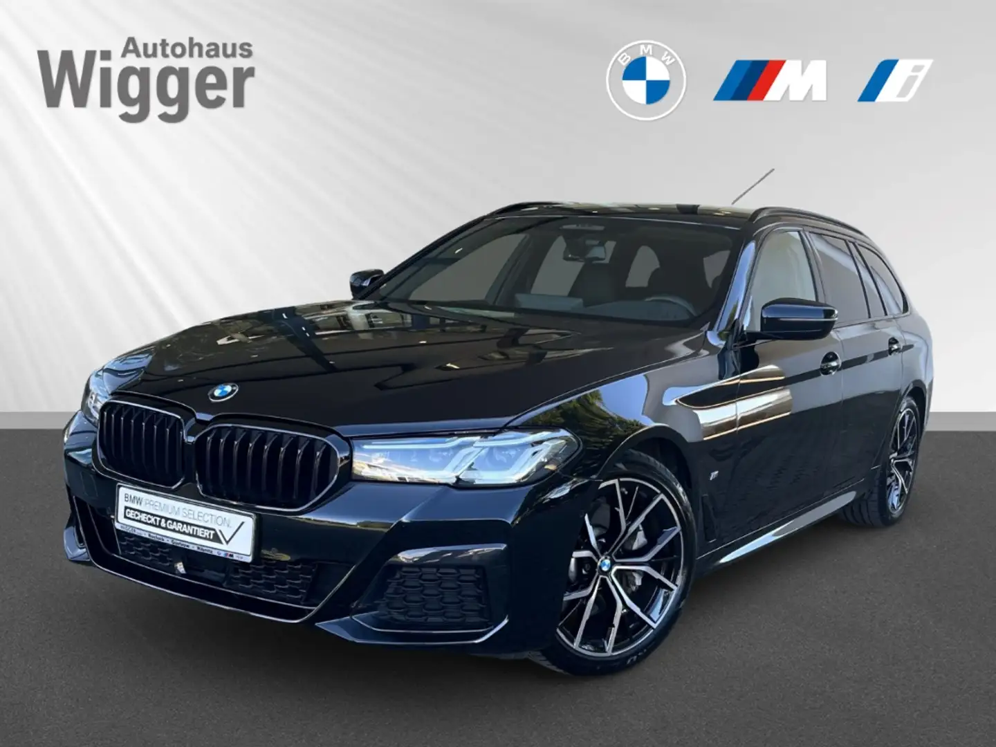 BMW 530 i touring M Sport/HUD/AHK/Navigation/StHZG Noir - 1