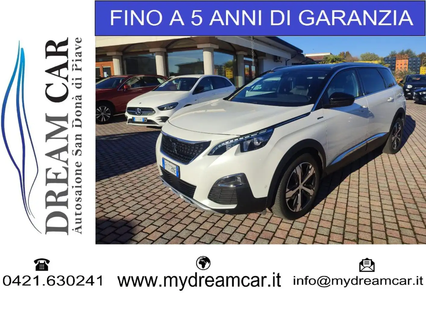 Peugeot 5008 BlueHDi 130CV 7P EAT8 GT Line Bianco - 1