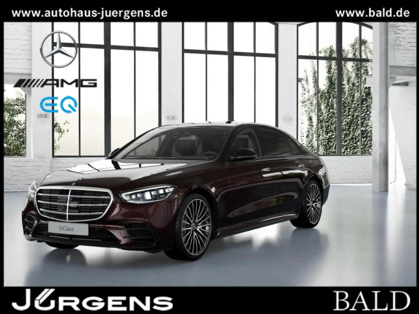 Mercedes-Benz S 400 d 4M L AMG-Sport/Pano/Burm/Sitzklima/Stdhz Rot - 1