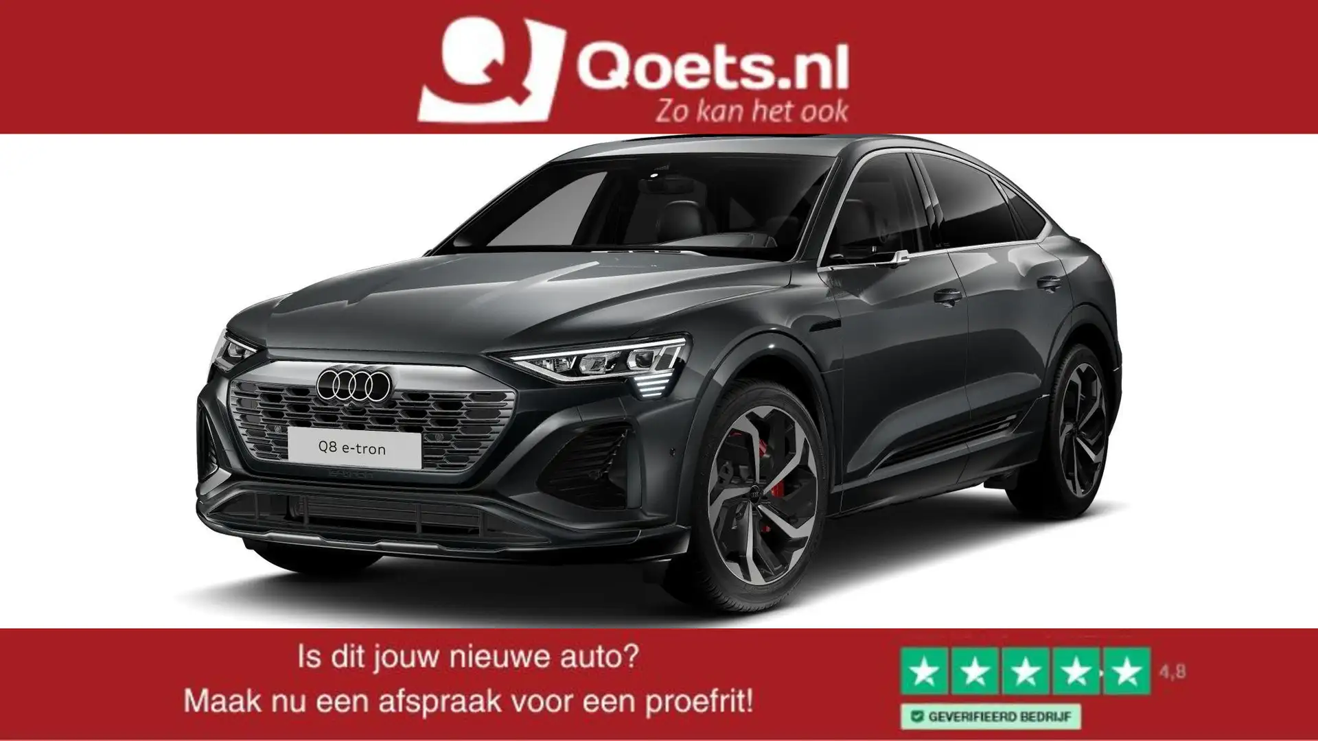 Audi Q8 e-tron Sportback 55 quattro Edition 115 kWh S-line interi Gris - 1