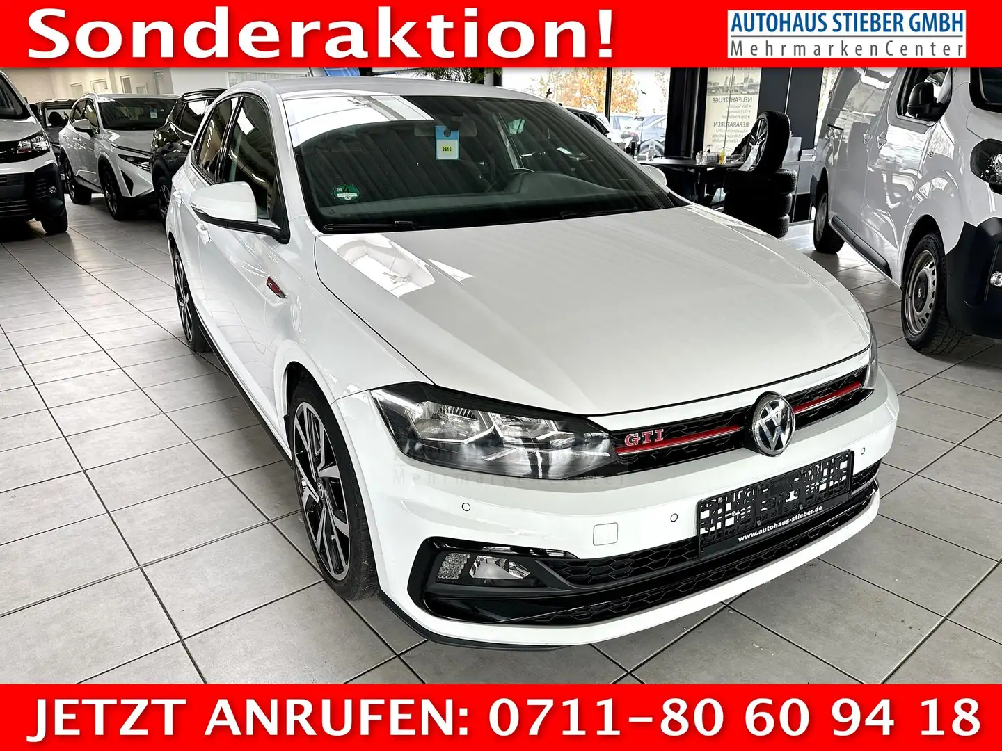 Volkswagen Polo GTI 2.0 TSI 7-Gang-DSG NAVI+EPH-VO+HI+KAM+SHZG ... Blanc - 1