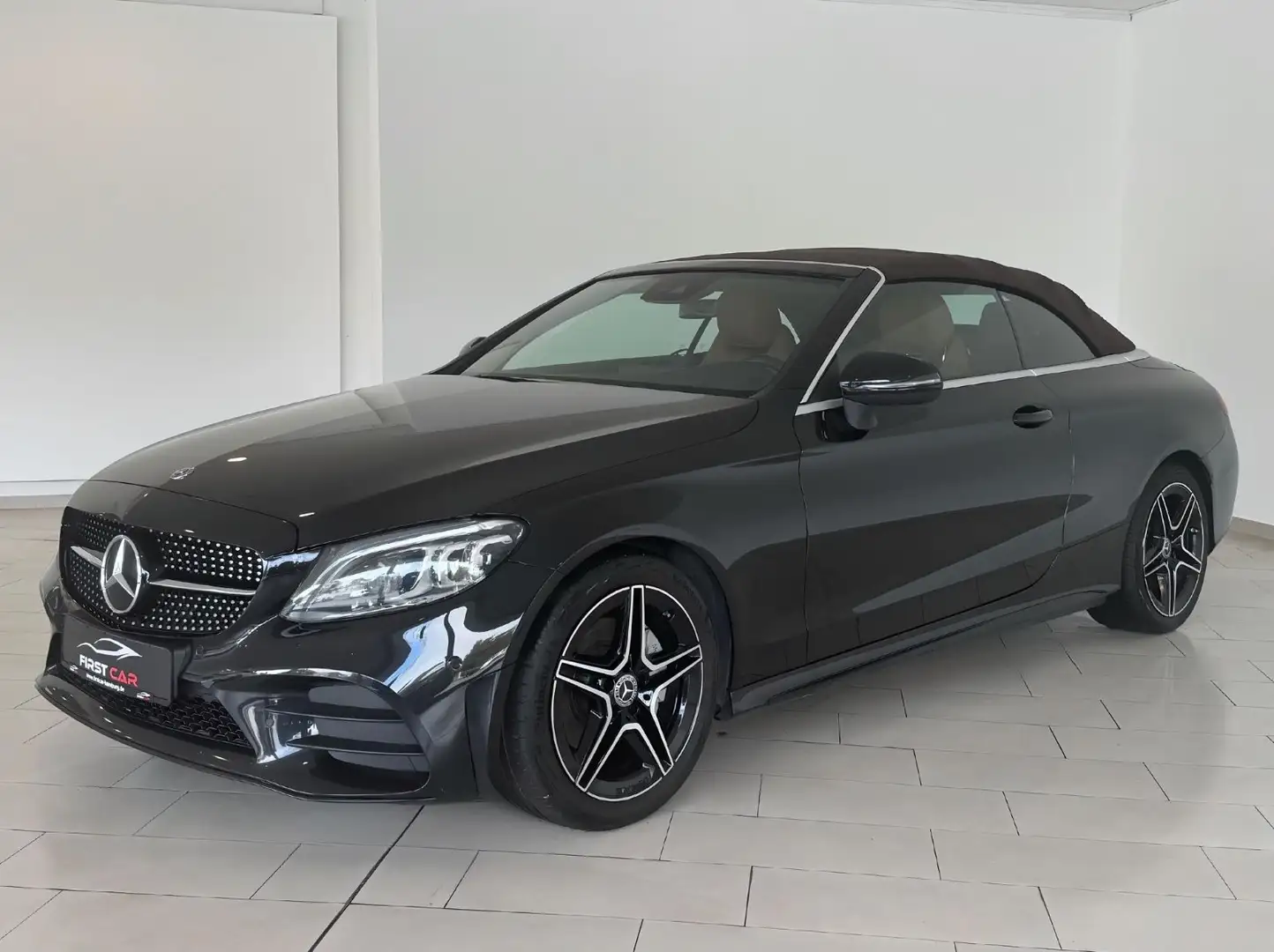 Mercedes-Benz C 220 d Cabrio AMG-Line Night-Paket|KAM|VIRTUAL| Schwarz - 1