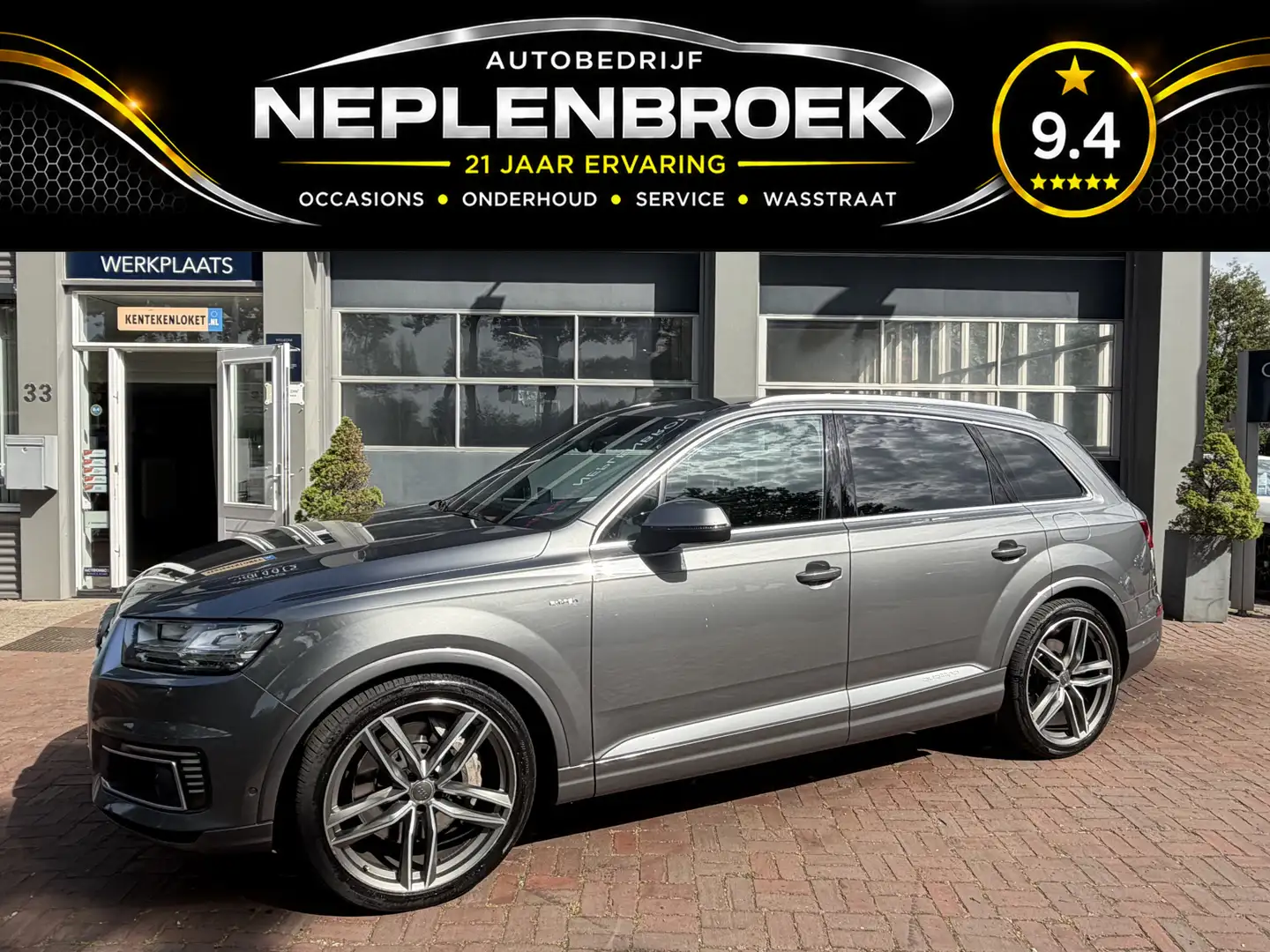 Audi Q7 e-tron 3.0 TDI quattro Sport 3500kg FULL OPTION (bj 2016) Grau - 1