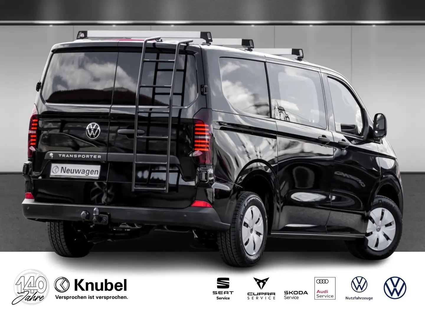 Volkswagen T7 Transporter Kasten L-Trennwand AHK AssPremium Negru - 2