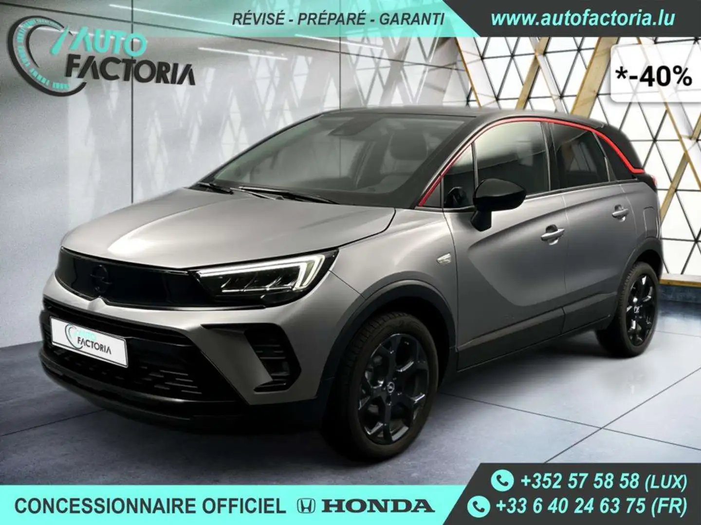 Opel Crossland X -40% 1.5D 110 GS LINE +GPS+RADAR+LED+Opts Grijs - 1