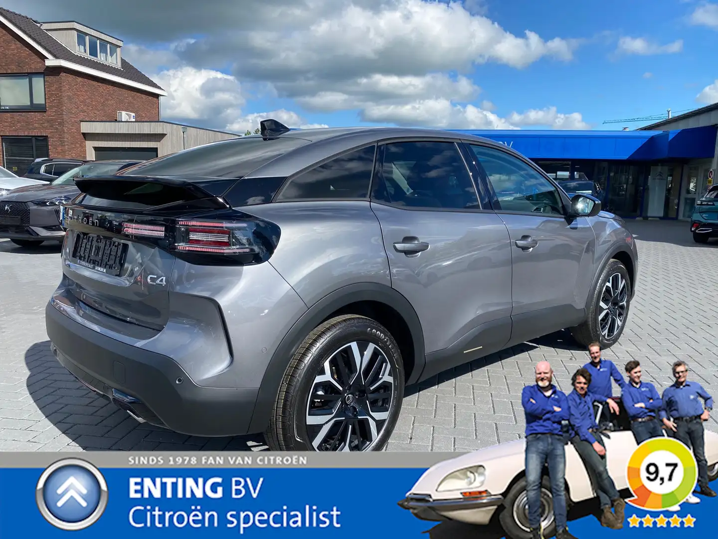 Citroen C4 1.2 Hybrid 145 MAX E-DSC-6 ADAPTIVE CRUISE PACK TE Grijs - 2