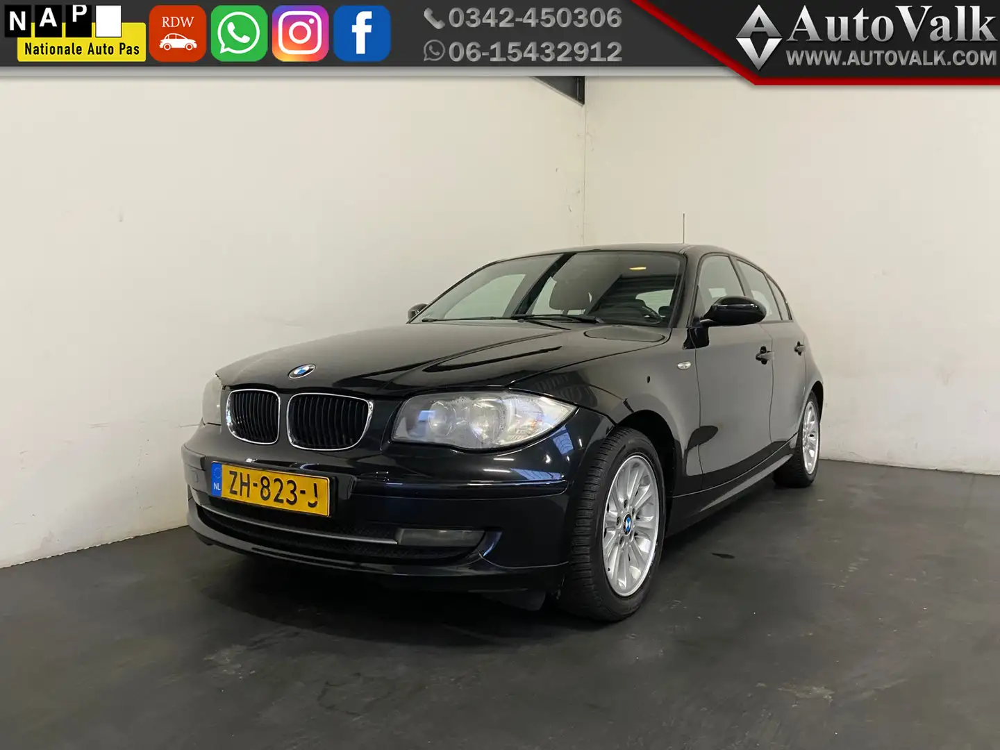 BMW 116 1-serie 116i, Pano, Clima! Schwarz - 1