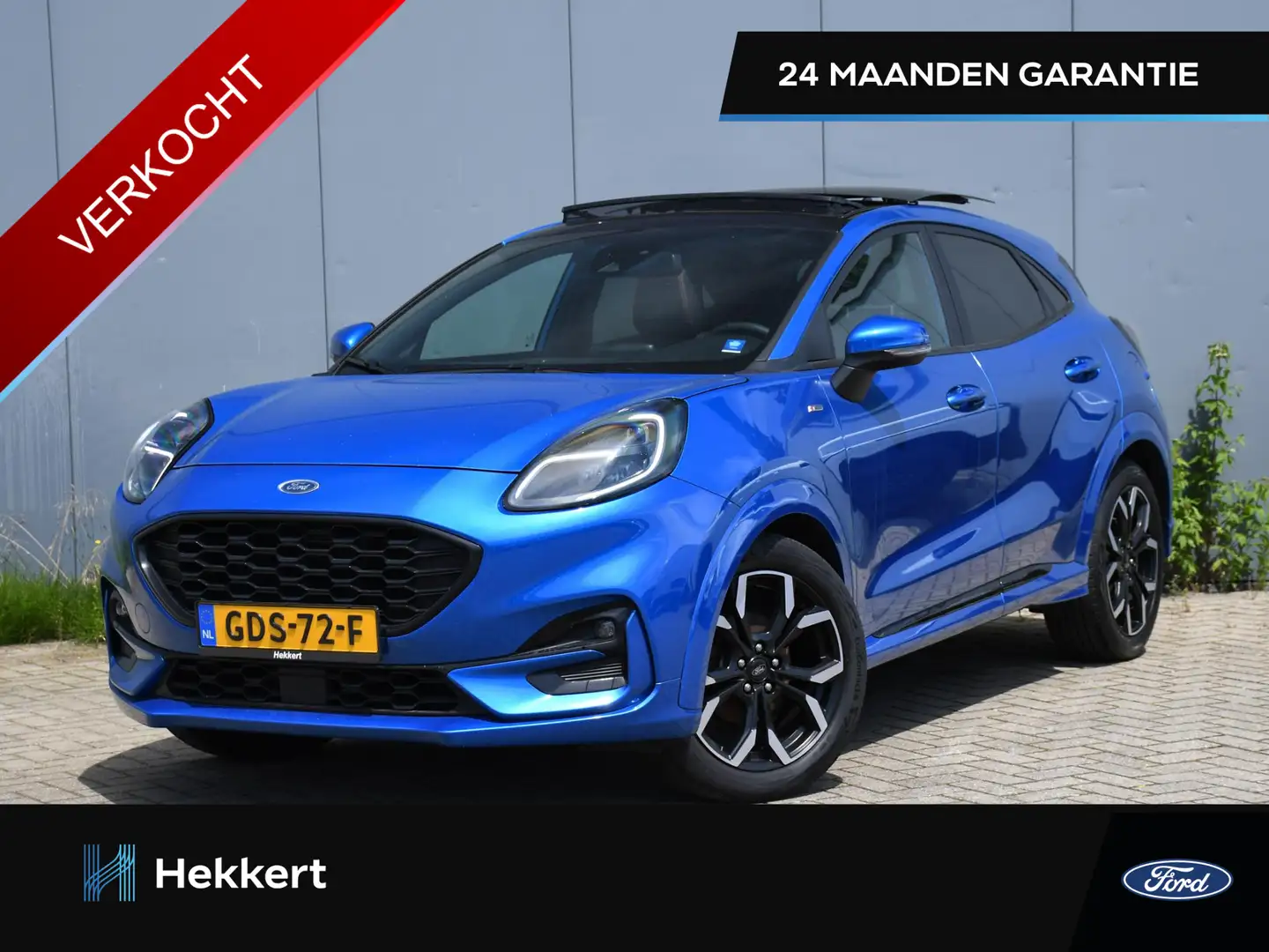 Ford Puma ST-Line X 1.0 EcoBoost Hybrid 155pk SCHUIF-DAK | 1 Blau - 1