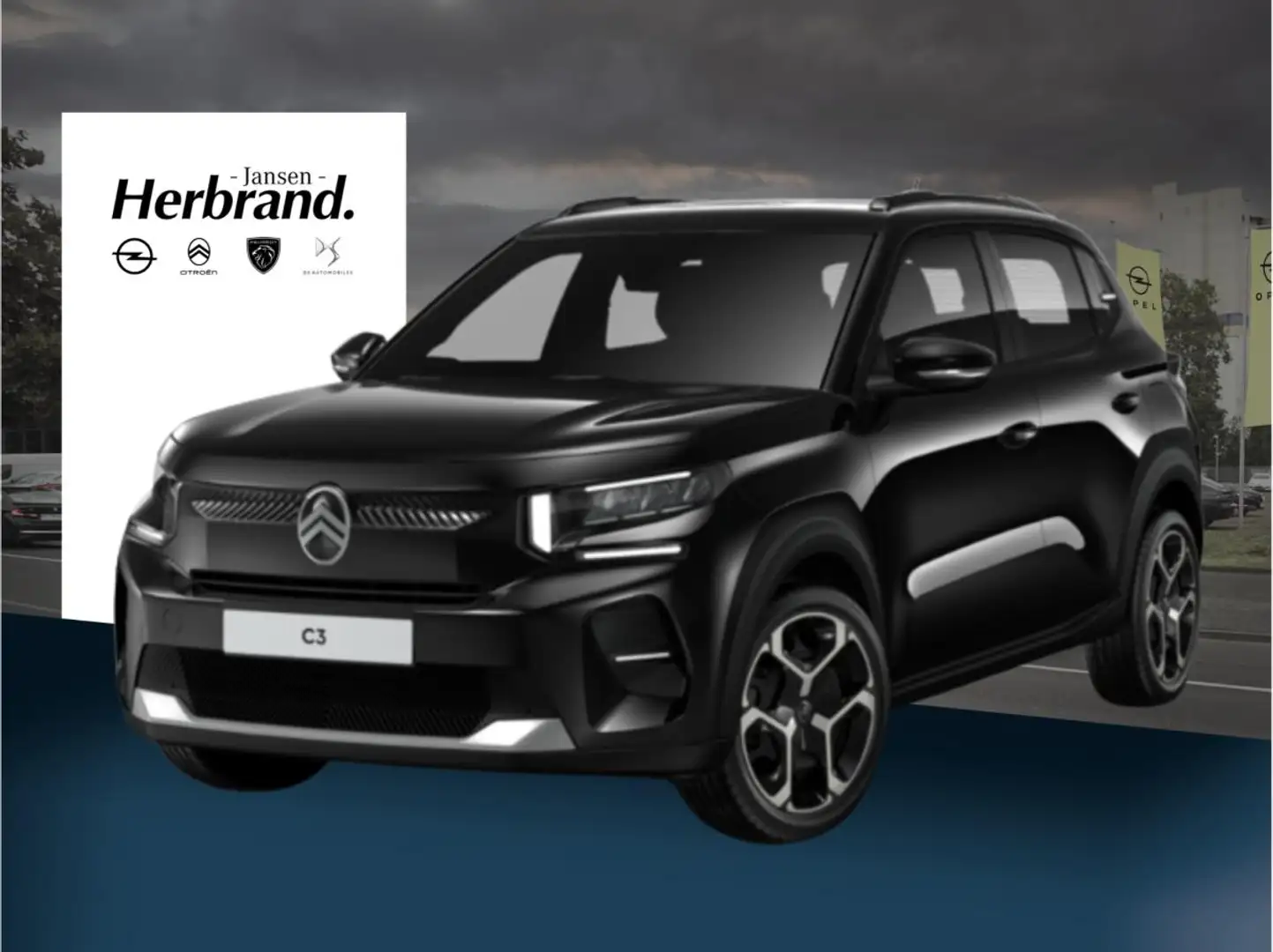 Citroen C3 Turbo 100 PLUS *AKTION* Schwarz Allwetterreifen Zwart - 1