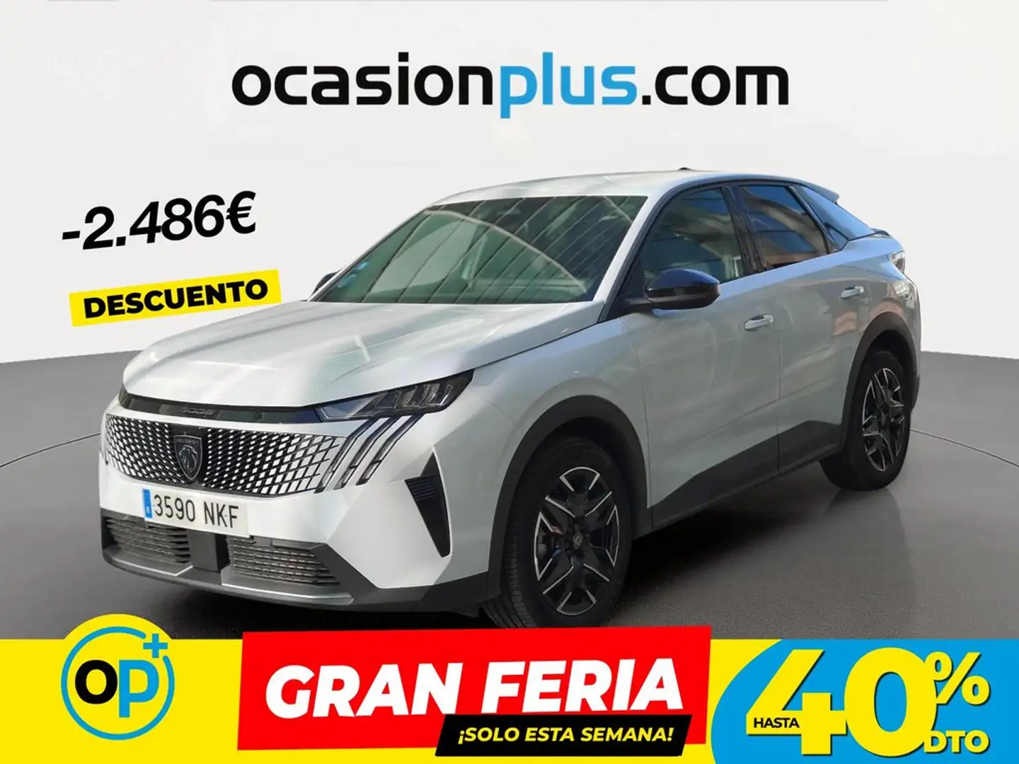 Peugeot 3008 Hybrid Allure eDCS6 145 Blanco - 1