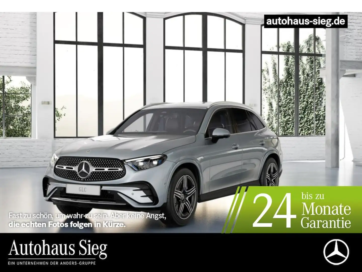 Mercedes-Benz GLC 220 d 4M +AMG+SHZ+KeyLess+Edi.+AHK+SpurW+LM Silber - 1