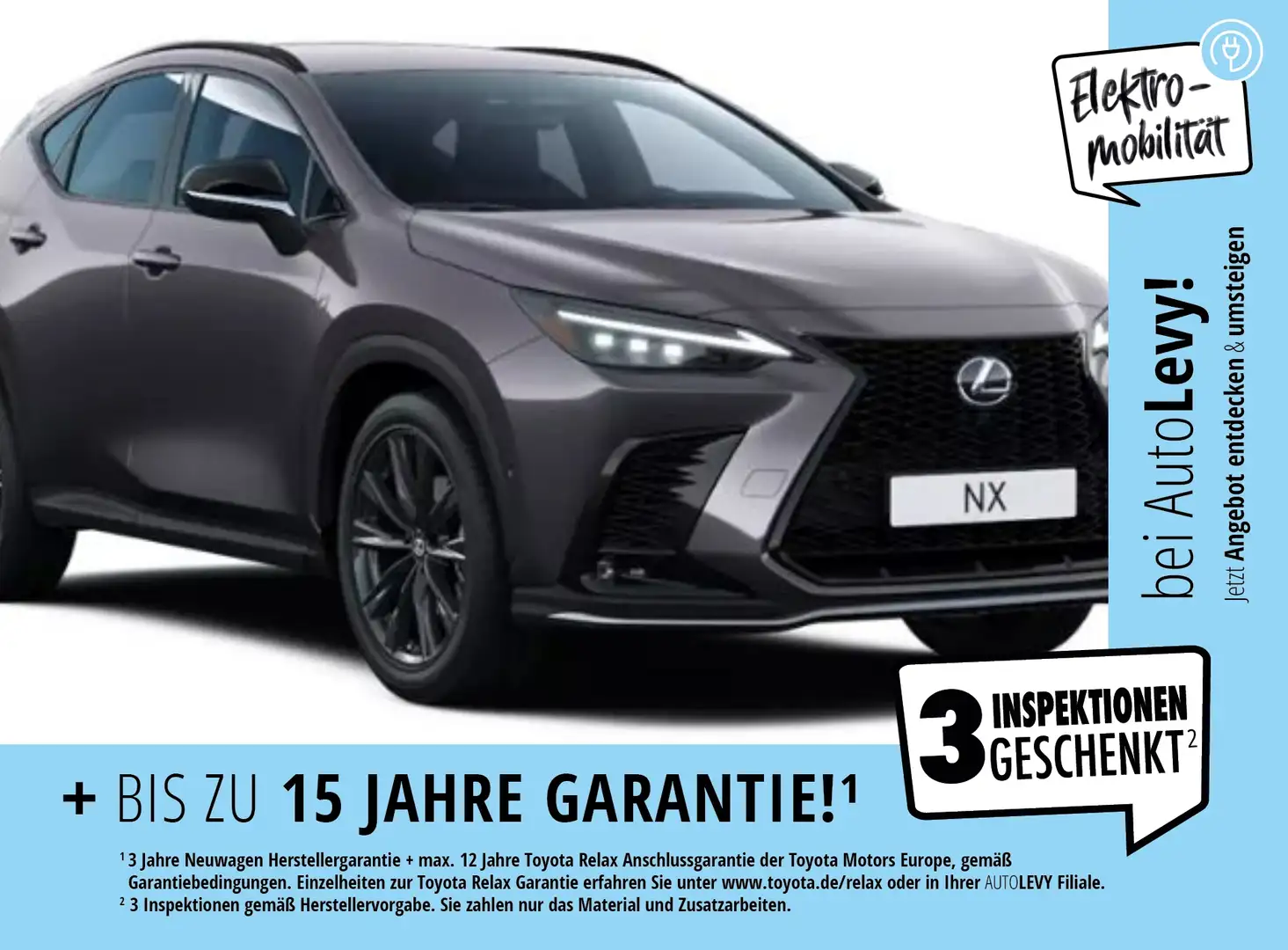 Lexus NX 450h+ NX 450+ F-SPORT AUT+Kamera+360+ACC+Navi Grau - 1