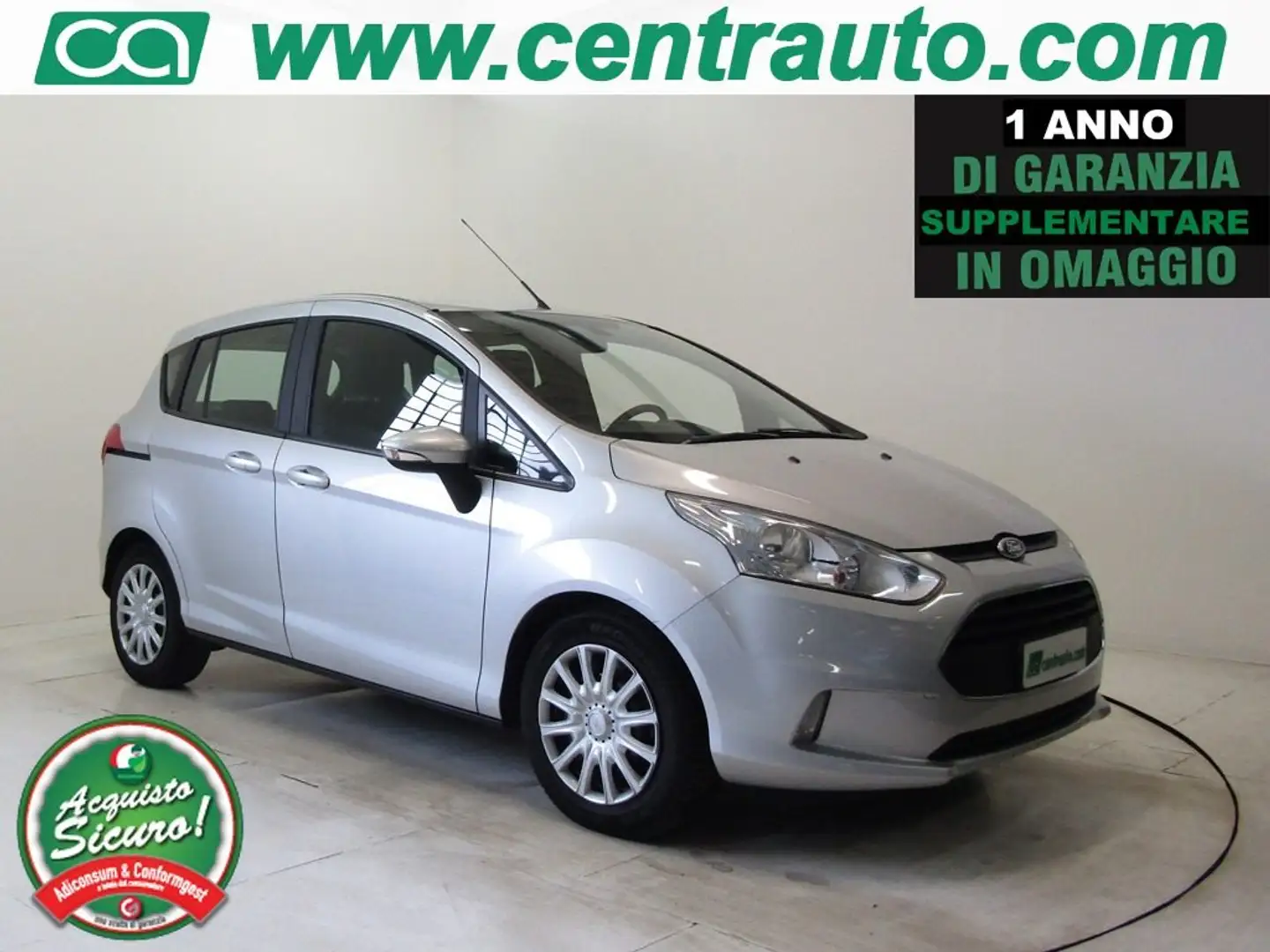 Ford B-Max 1.4 Manuale Business 5p 90cv * OK NEOPATENTATI * Argento - 1