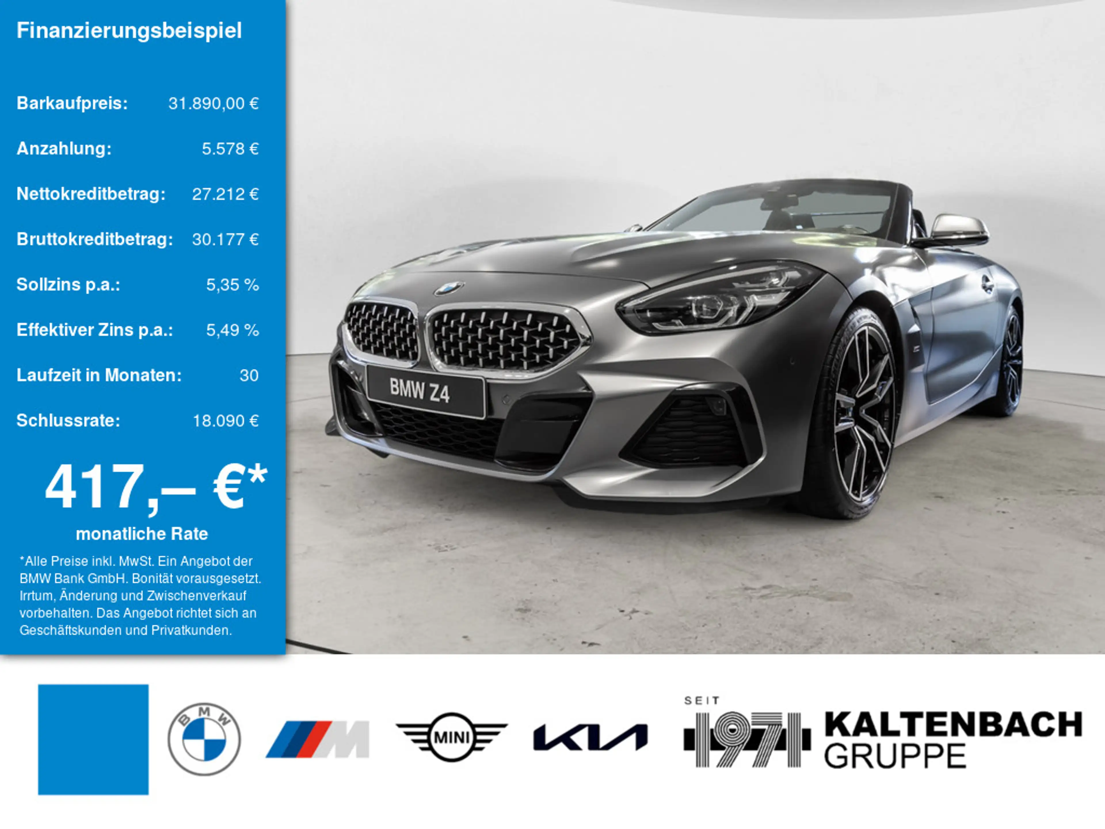 BMW Z4 sDrive 20i M-Sport HUD LED W-LAN NAVI SHZ
