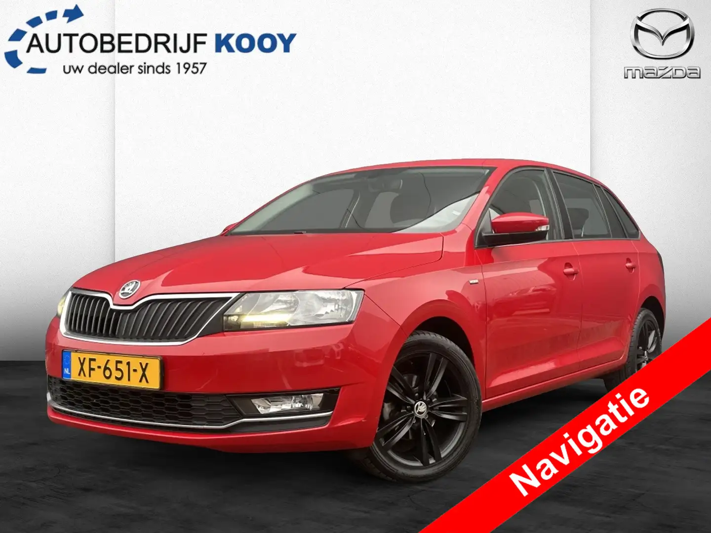 Skoda Rapid/Spaceback 1.0 TSI Greentech Clever met Plus-pakket | Nederla Rood - 1