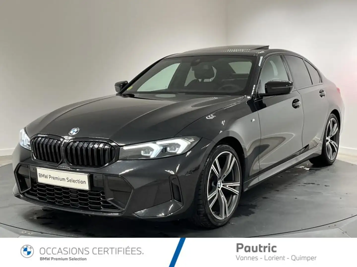 BMW 320 320dA MH 190ch M Sport Noir - 1