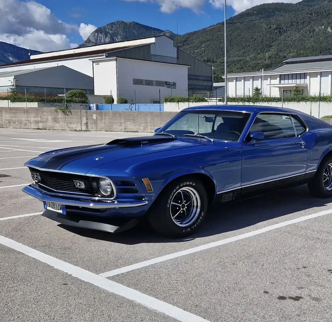 Ford Mustang mach 1 351 cleveland Blauw - 1