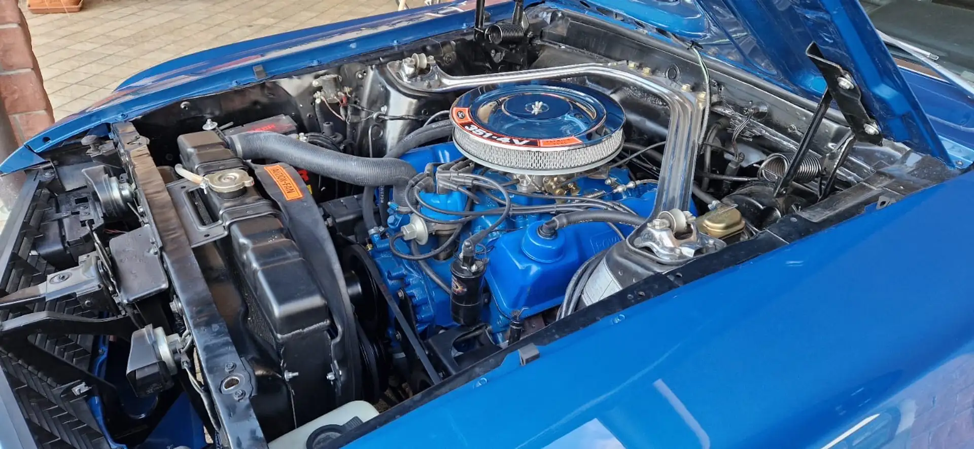 Ford Mustang mach 1 351 cleveland Blauw - 2