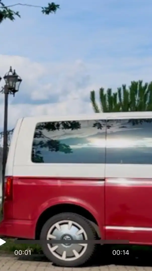 Volkswagen T6 Multivan Červená - 2