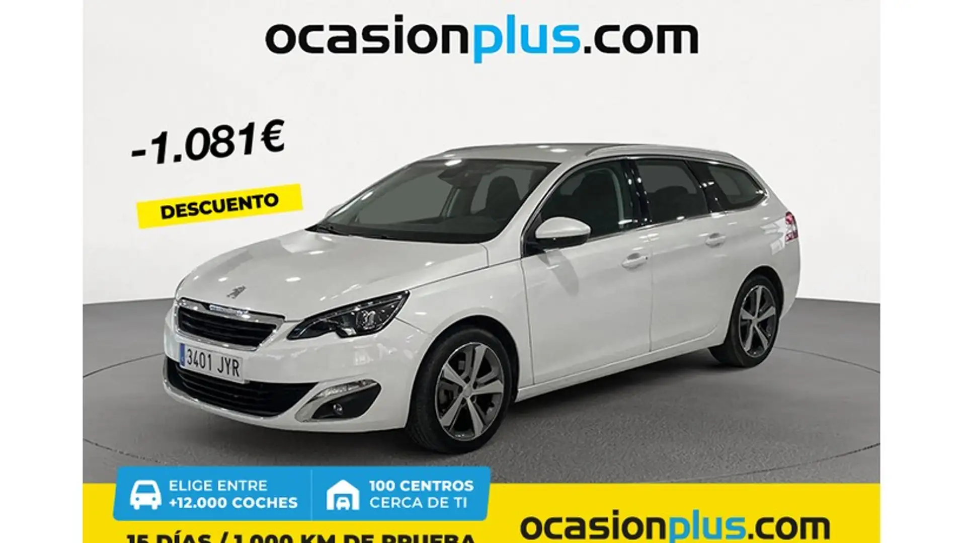 Peugeot 308 SW 1.6 BlueHDi Allure 120 Blanc - 1