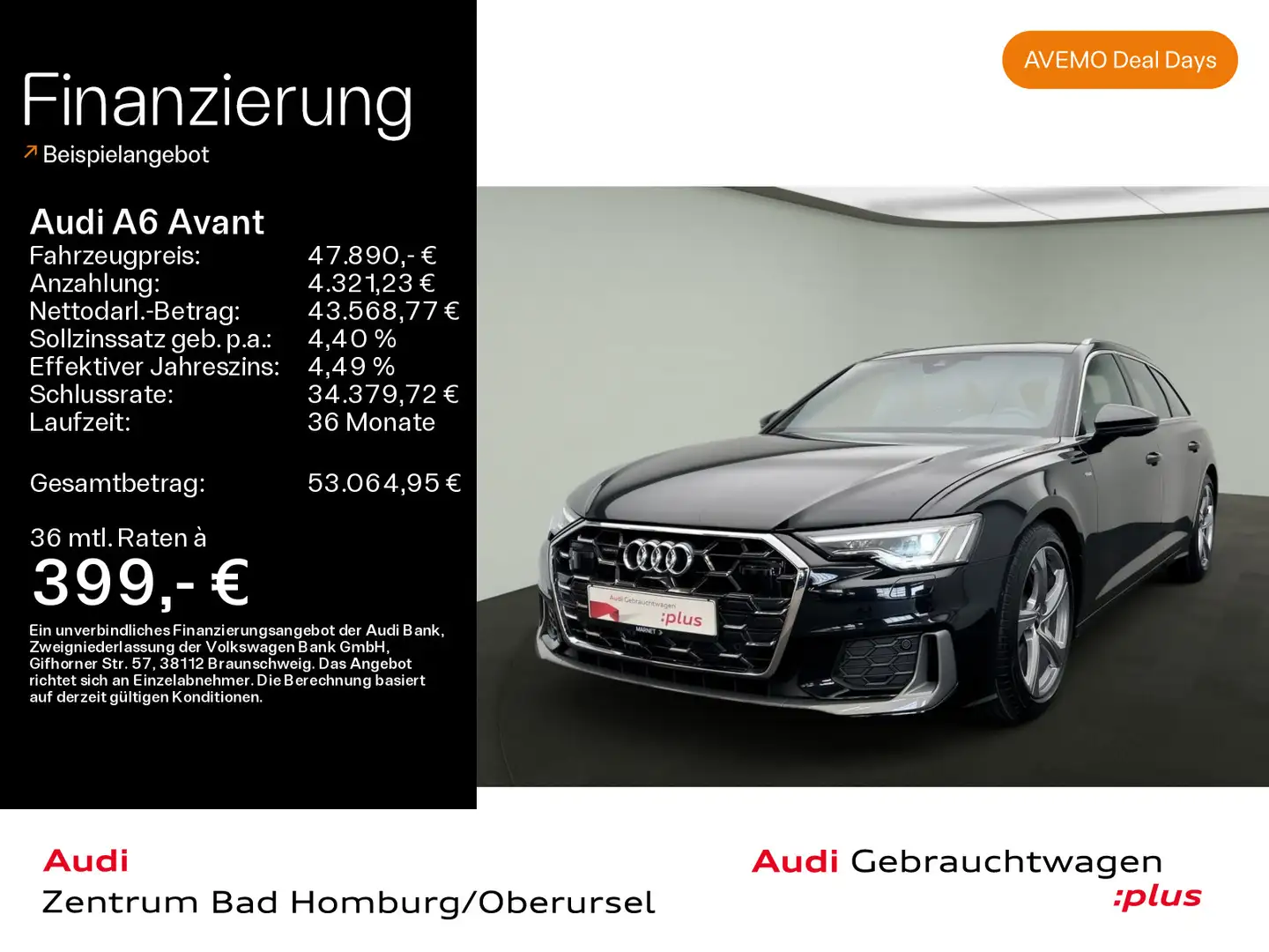 Audi A6 50 TDI quattro S line*Navi*Matrix*Alu*P Schwarz - 1