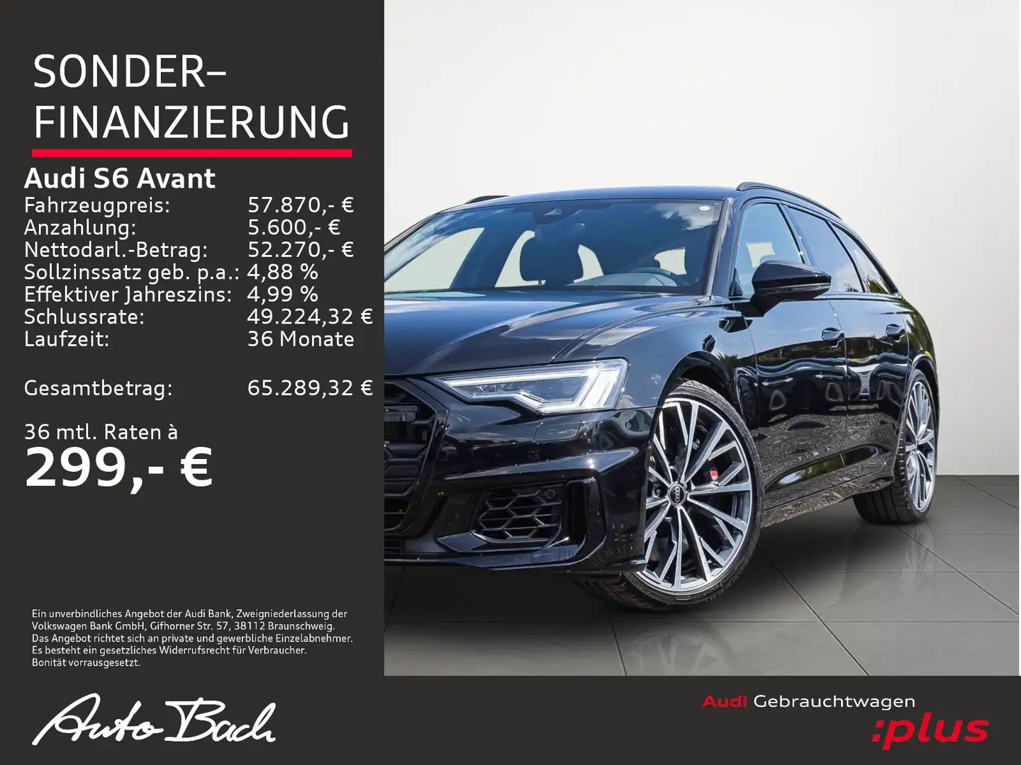 Audi S6 3.0TDI qu Tiptronic Navi LED virtual B& Schwarz - 2