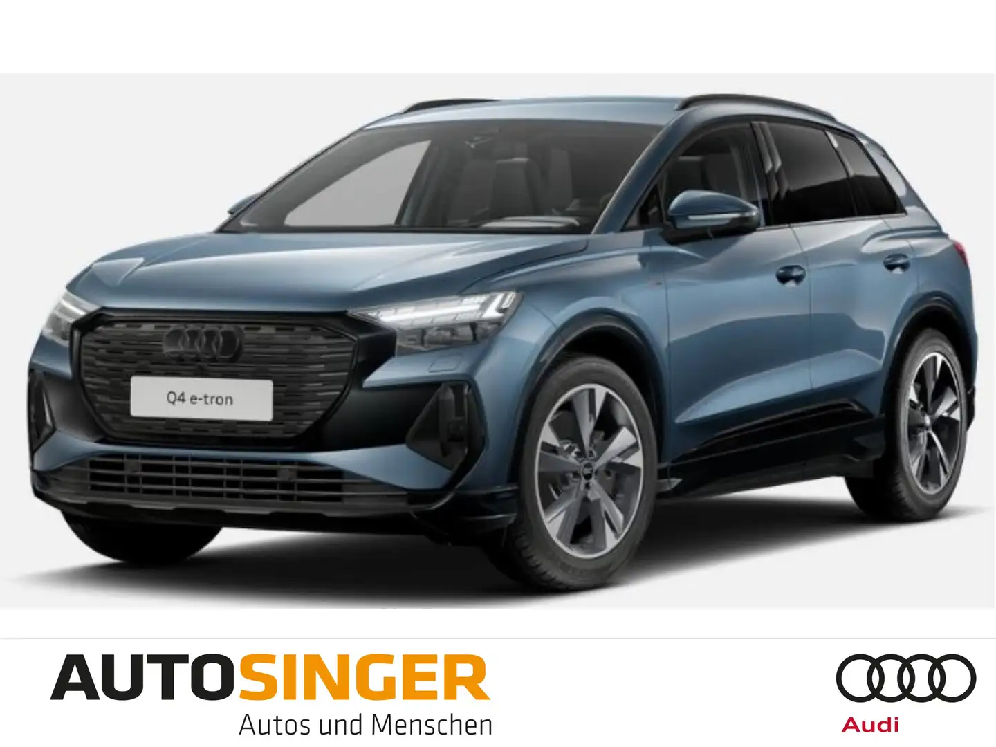 Audi Q4 e-tron 45 qu OPTIK*AHK*CAM*MATRIX*3-Z*20" Blau - 1