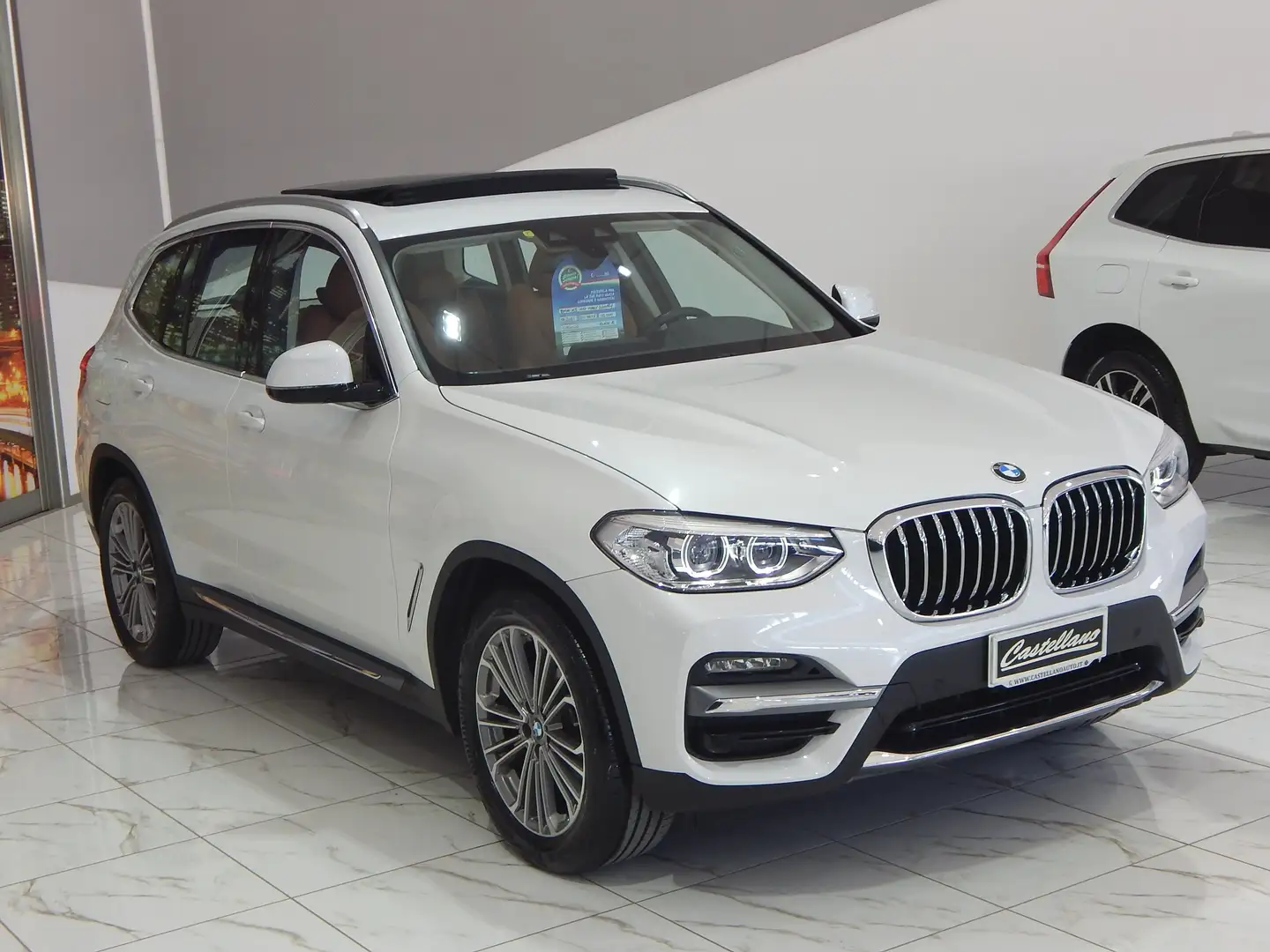 BMW X3 xdrive20d mhev 48V Luxury Aut TETTO-NAVI-PELLE-LED Bianco - 2