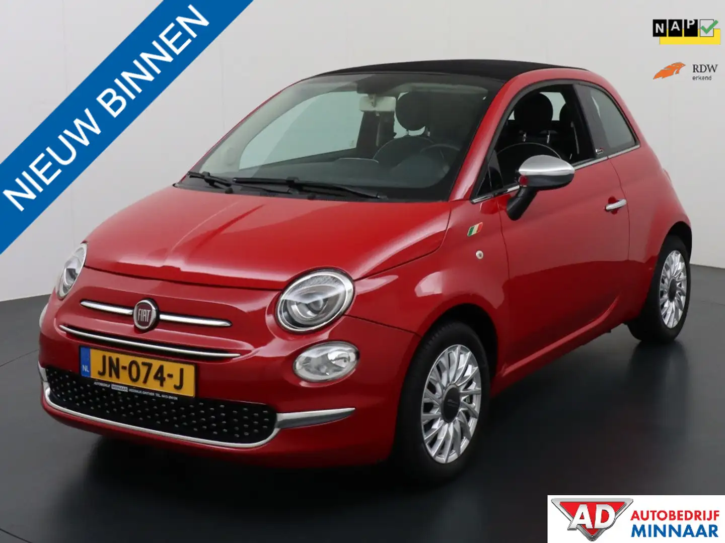 Fiat 500C CABRIO 0.9 TwinAir T Lounge Rood - 1