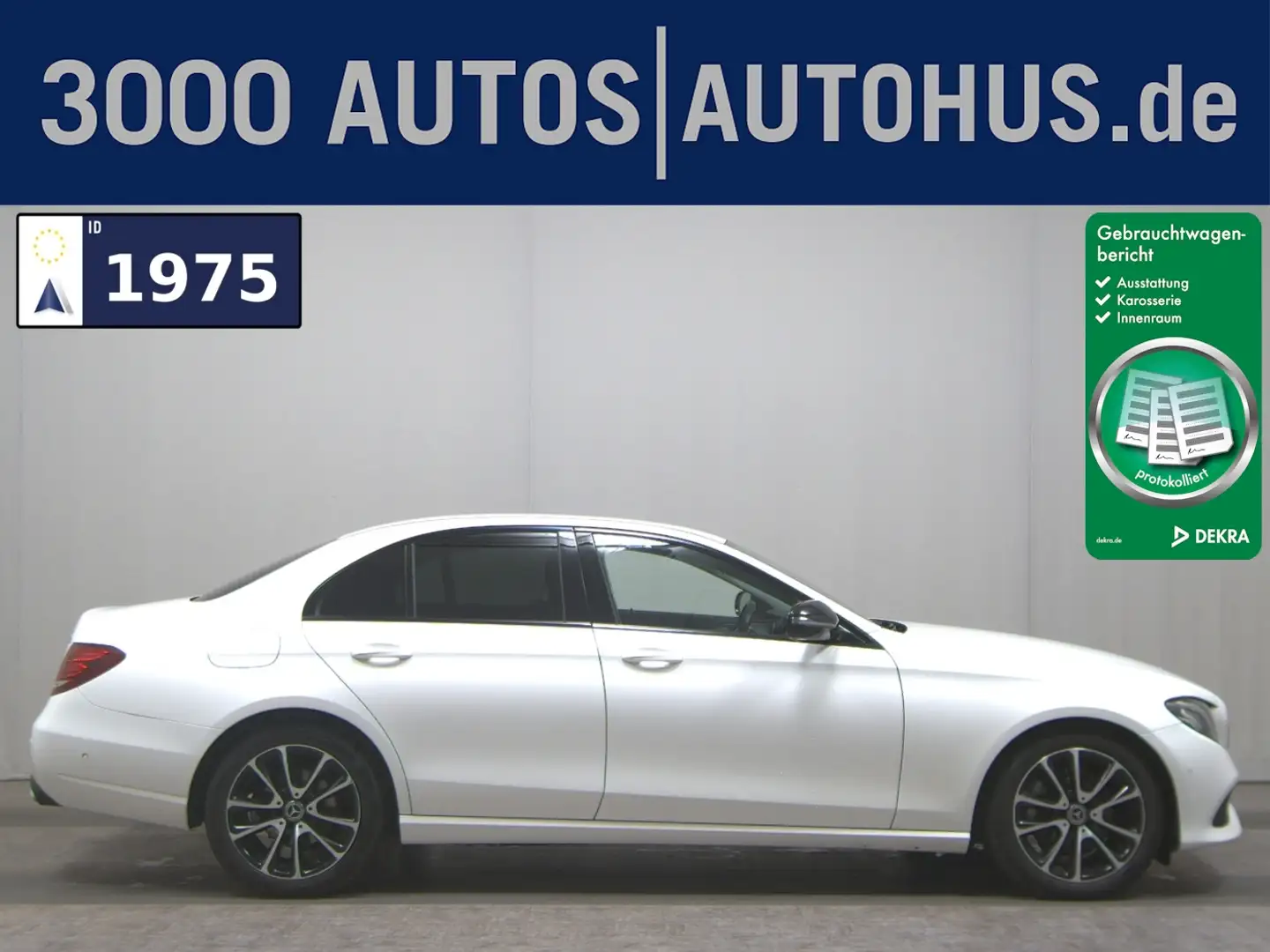 Mercedes-Benz E 300 d Avantgarde T-Leder Navi LED AHK Weiß - 1