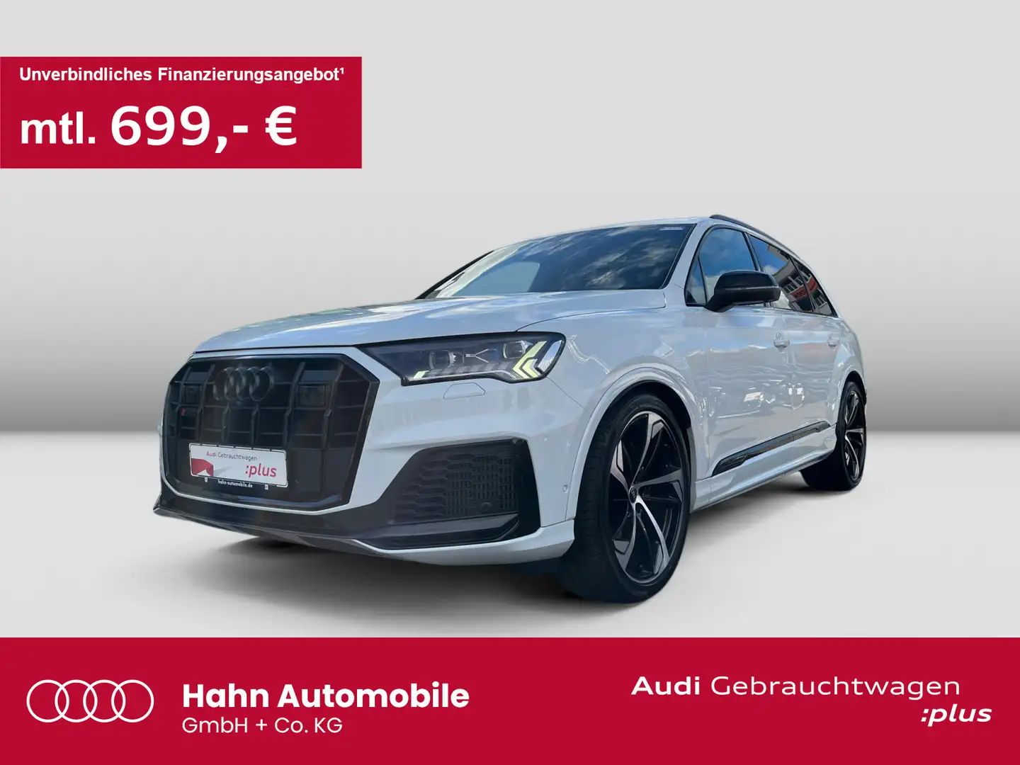 Audi SQ7 quattro tiptronic Matrix Pano 360° Blanc - 1