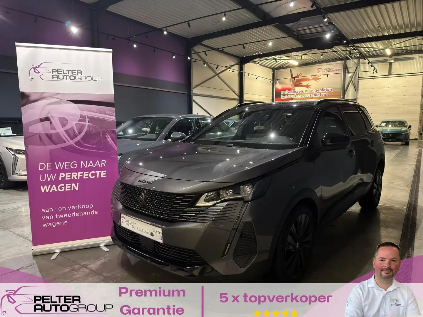 Peugeot 5008 1.6i Gt-Line Automaat 7pl Gris - 1